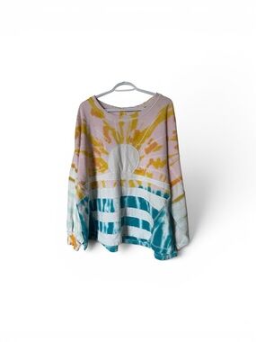 Pilcro Tie-Dye Sunrise Pullover Sweatshirt